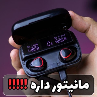 ایرپادM10 اورجینال پاوربانک دار نگهداری شارژ بالا لمسی ورژن 2024 بلوتوثی 5/5 میکروفن قوی A++